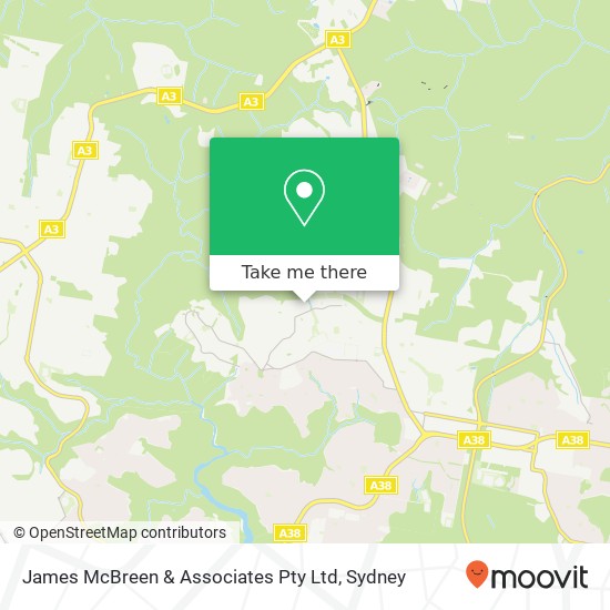 James McBreen & Associates Pty Ltd map