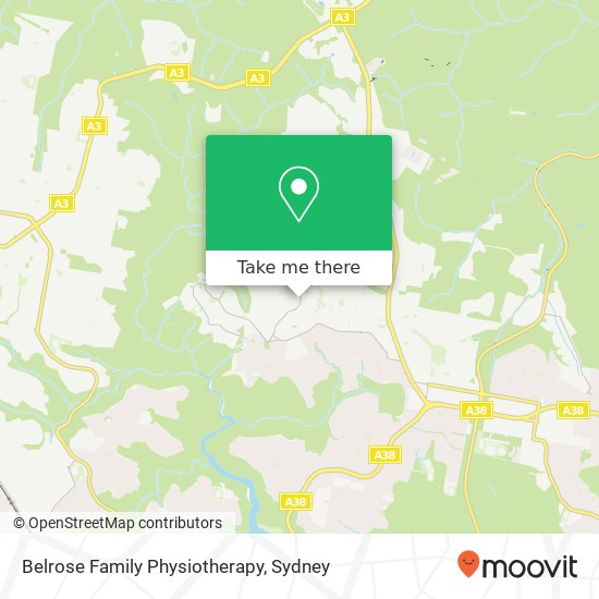 Belrose Family Physiotherapy map