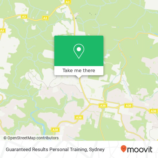 Guaranteed Results Personal Training map