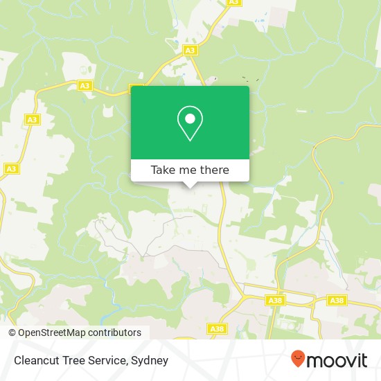 Mapa Cleancut Tree Service