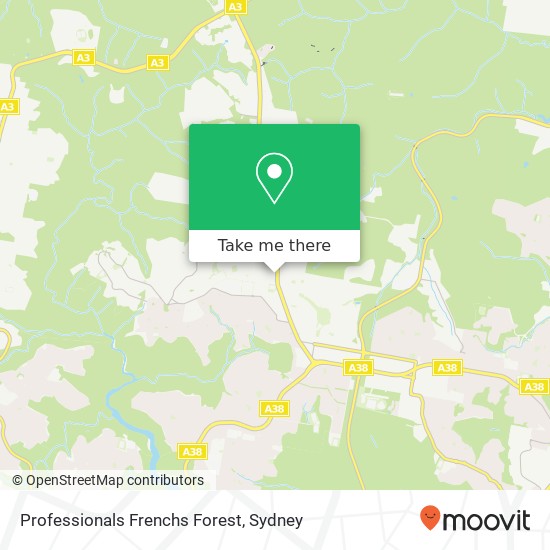 Professionals Frenchs Forest map