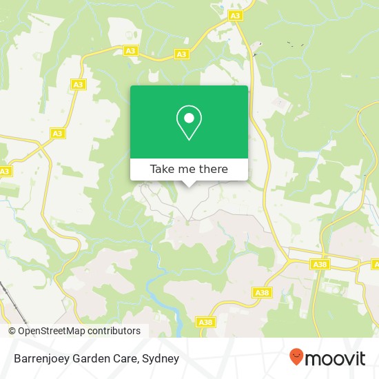 Mapa Barrenjoey Garden Care