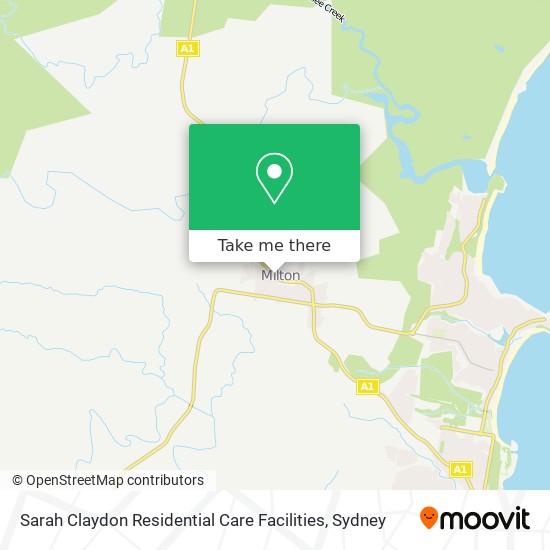 Mapa Sarah Claydon Residential Care Facilities