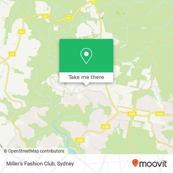 Miller's Fashion Club map