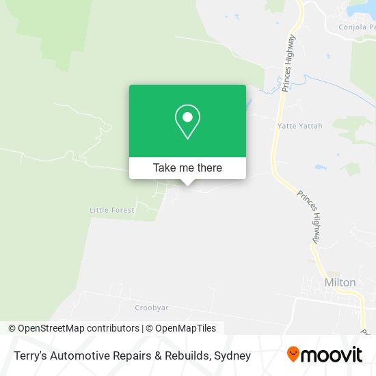 Terry's Automotive Repairs & Rebuilds map