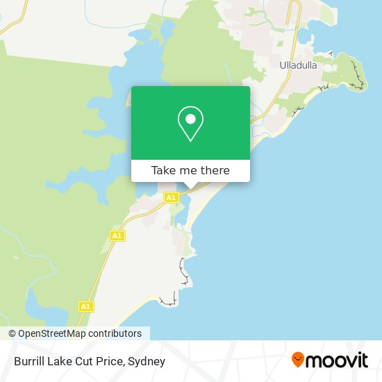 Burrill Lake Cut Price map