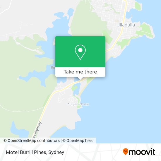 Mapa Motel Burrill Pines