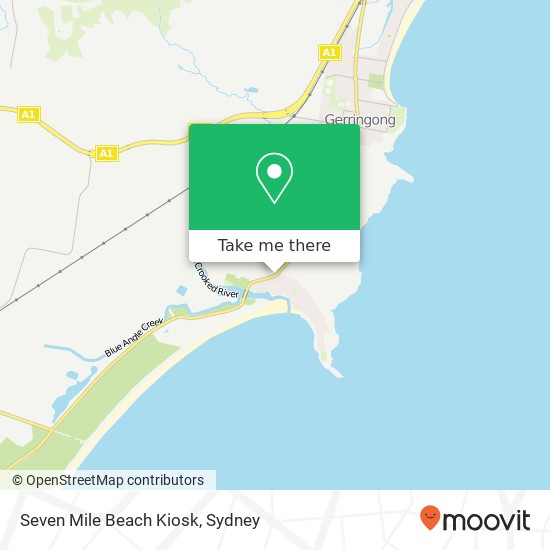 Seven Mile Beach Kiosk map