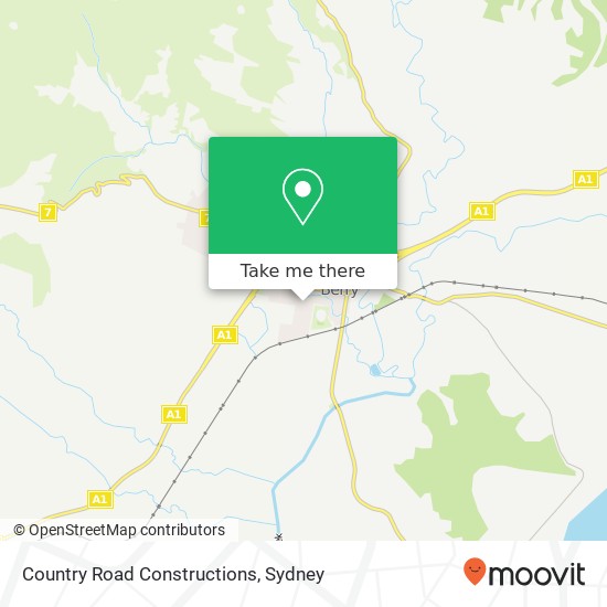 Country Road Constructions map