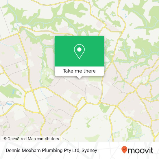 Mapa Dennis Moxham Plumbing Pty Ltd