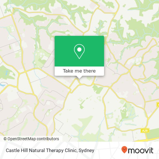 Mapa Castle Hill Natural Therapy Clinic