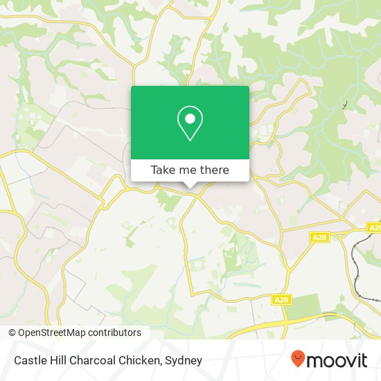 Castle Hill Charcoal Chicken map