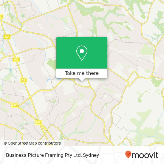 Business Picture Framing Pty Ltd map