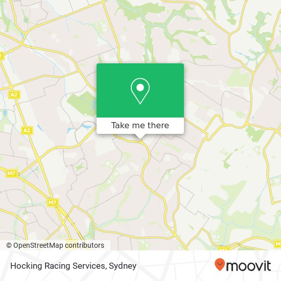 Mapa Hocking Racing Services