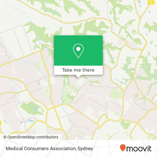 Medical Consumers Association map