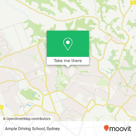Mapa Ample Driving School