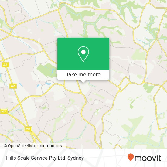 Hills Scale Service Pty Ltd map