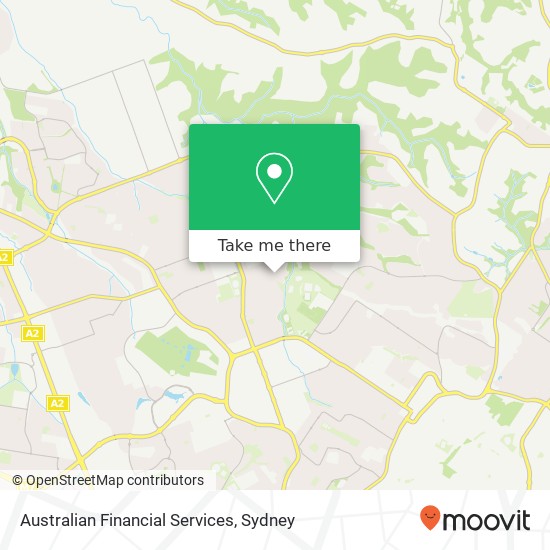 Australian Financial Services map