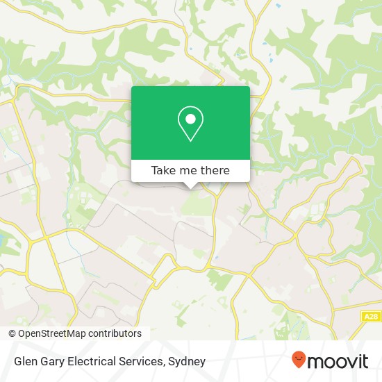 Mapa Glen Gary Electrical Services