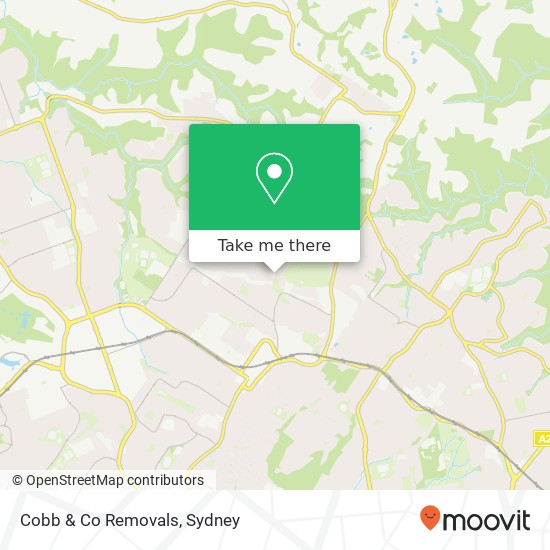 Mapa Cobb & Co Removals