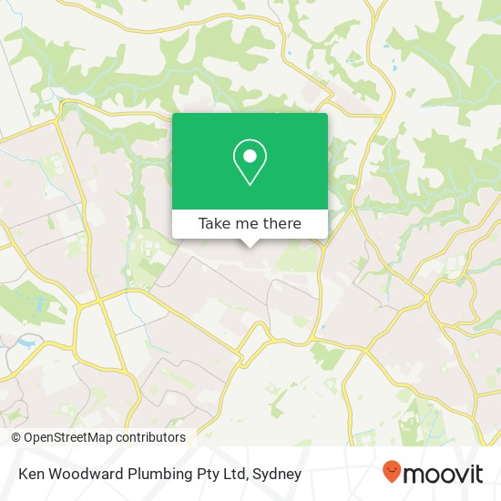 Mapa Ken Woodward Plumbing Pty Ltd