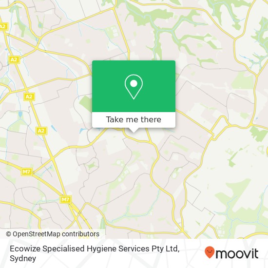 Ecowize Specialised Hygiene Services Pty Ltd map