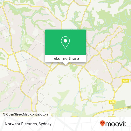 Mapa Norwest Electrics