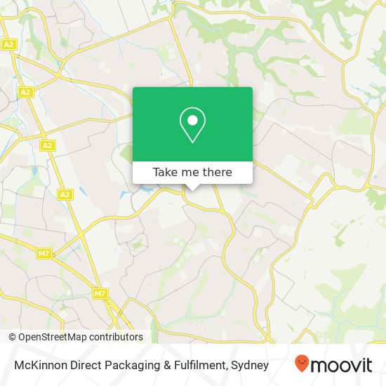 Mapa McKinnon Direct Packaging & Fulfilment