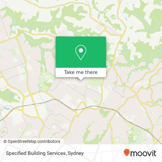 Specified Building Services map