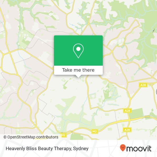 Heavenly Bliss Beauty Therapy map