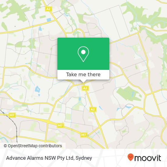 Advance Alarms NSW Pty Ltd map