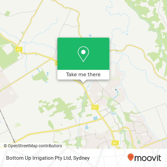 Bottom Up Irrigation Pty Ltd map