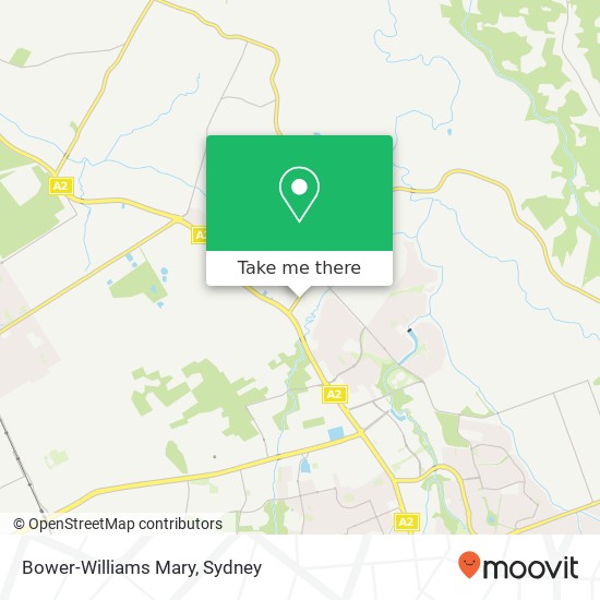 Mapa Bower-Williams Mary