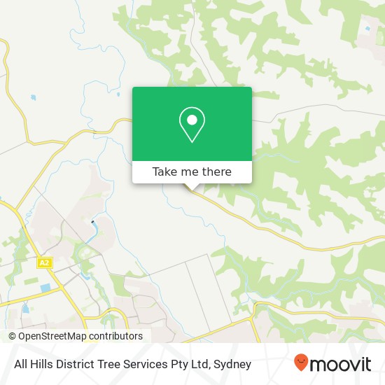 All Hills District Tree Services Pty Ltd map