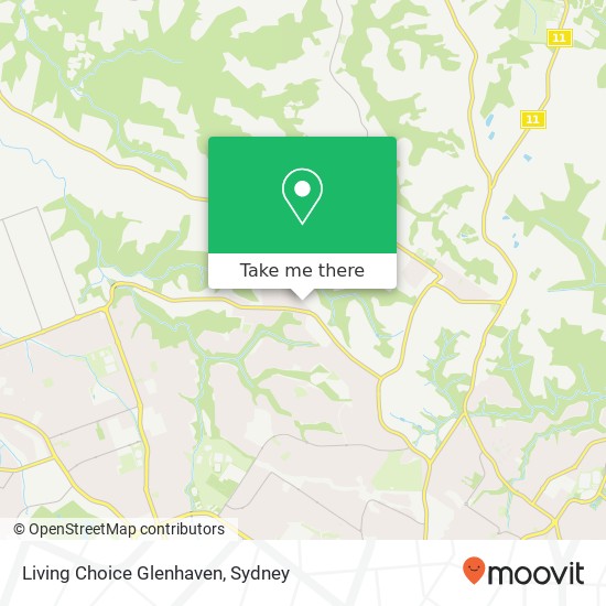 Living Choice Glenhaven map