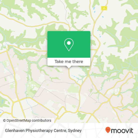 Mapa Glenhaven Physiotherapy Centre