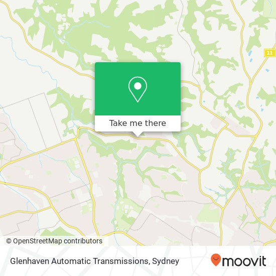 Glenhaven Automatic Transmissions map