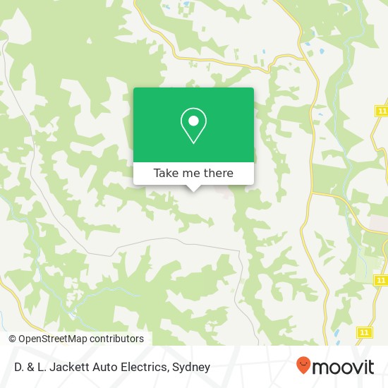 D. & L. Jackett Auto Electrics map