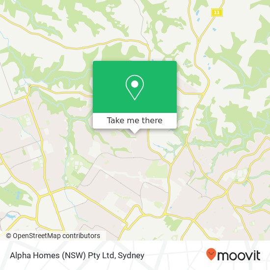 Alpha Homes (NSW) Pty Ltd map