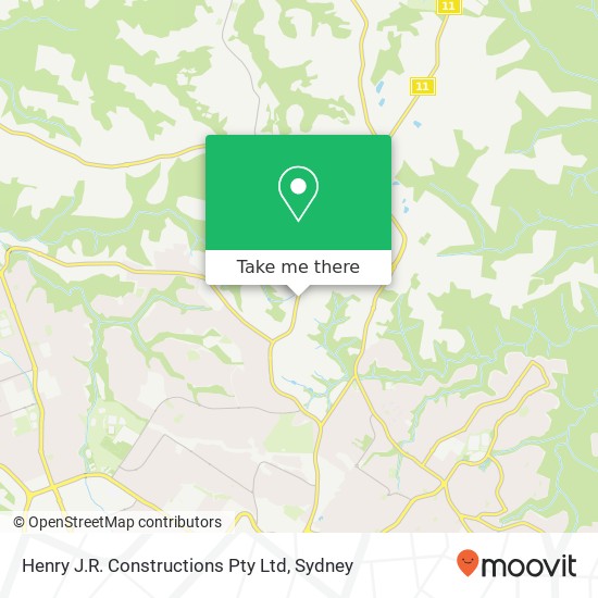 Henry J.R. Constructions Pty Ltd map