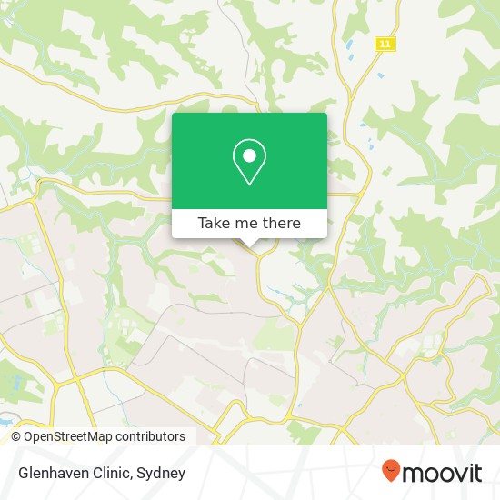 Mapa Glenhaven Clinic