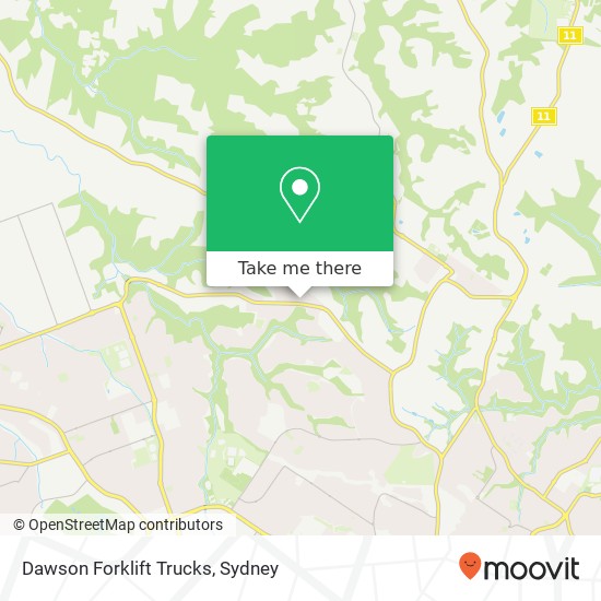 Dawson Forklift Trucks map