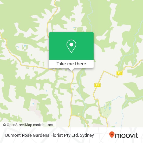 Dumont Rose Gardens Florist Pty Ltd map