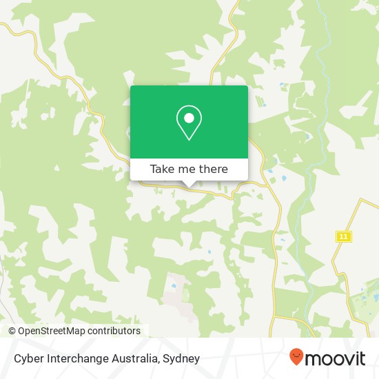 Mapa Cyber Interchange Australia