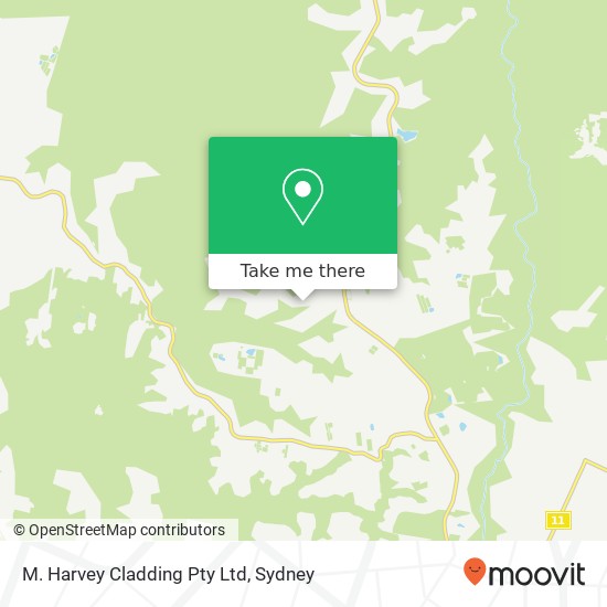 M. Harvey Cladding Pty Ltd map