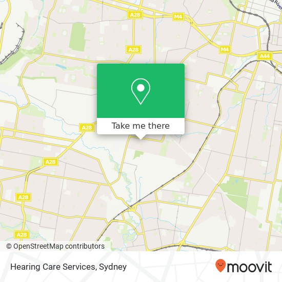 Hearing Care Services map