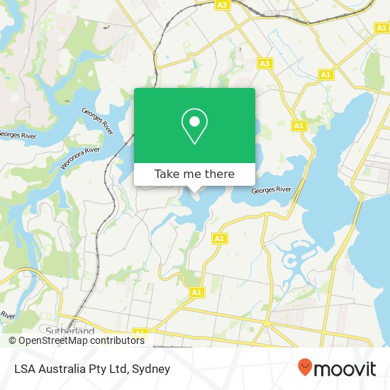 LSA Australia Pty Ltd map