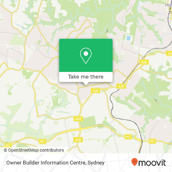 Owner Builder Information Centre map