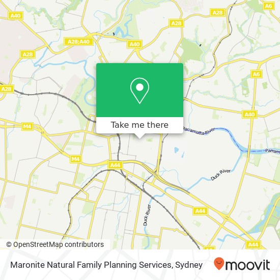 Maronite Natural Family Planning Services map