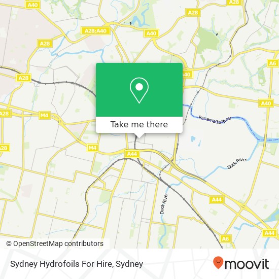 Mapa Sydney Hydrofoils For Hire